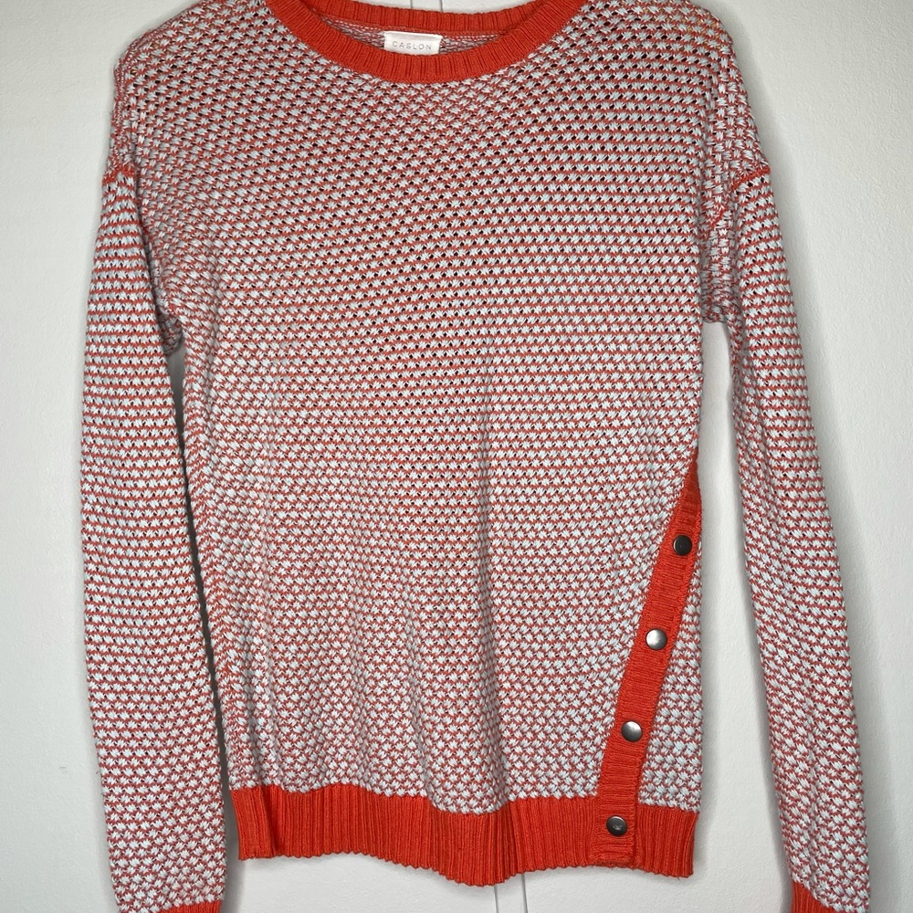 Woman’s Caslon Knit Sweater with Button Detail